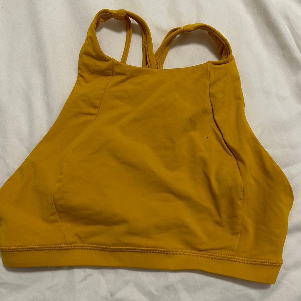 Lululemon Free To Be Serene Bra size 6 Honey lemon